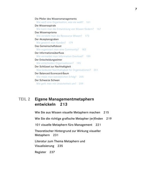 Inhaltsverzeichnis Martin J. Eppler, Jeanne Mengis Management ...