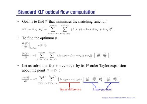 Kanade-Lucas-Tomasi (KLT) Feature Tracker