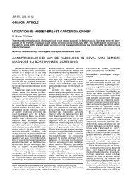 opinion article litigation in missed breast cancer diagnosis ... - rbrs