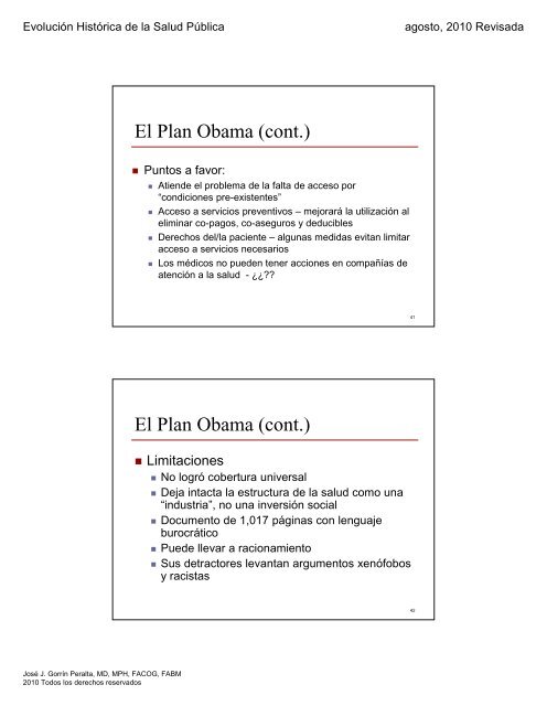 Evolución Histórica de la Salud Pública - Recinto de Ciencias Médicas