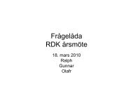 Klassifikation - RDK