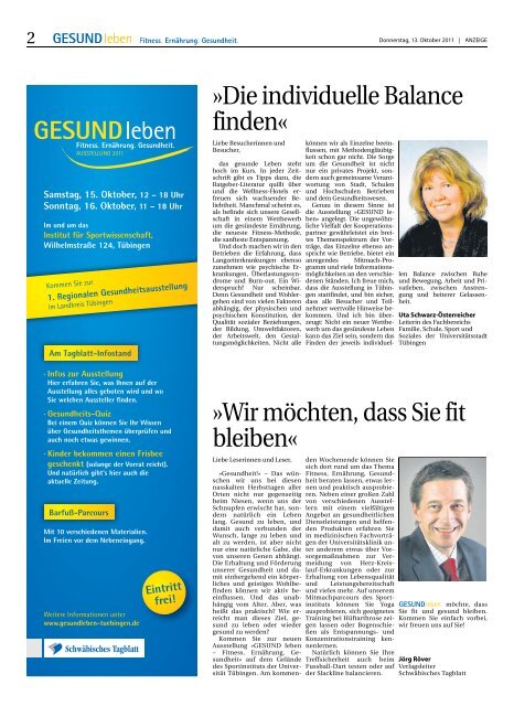 GESUNDleben - Schwäbisches Tagblatt