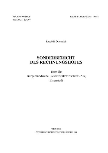 Burgenland 1997/2 - Der Rechnungshof