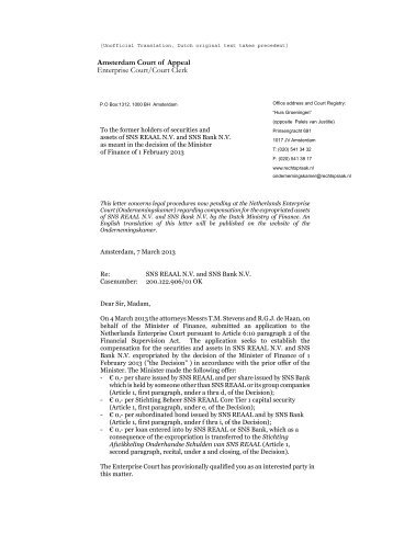 Oproepingsbrief - Unofficial Translation _2_ AvW ... - Rechtspraak.nl