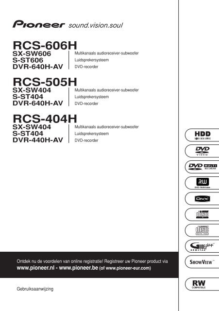 RCS-606H RCS-505H RCS-404H - Recordere.dk