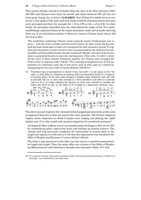 A Short Prehistory of Western Music, Chapter 3
