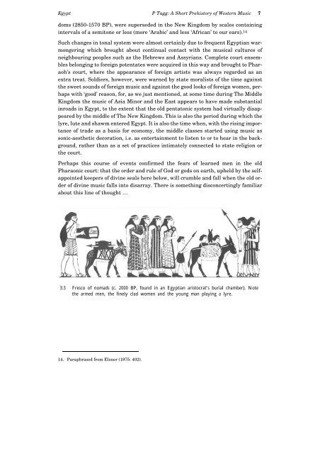 A Short Prehistory of Western Music, Chapter 3