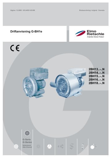 Driftanvisning G-BH1e - Elmo Rietschle