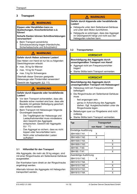 Betriebsanleitung G-BH1e - Elmo Rietschle