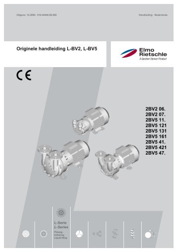 Originele handleiding L-BV2, L-BV5 2BV2 06 ... - Elmo Rietschle