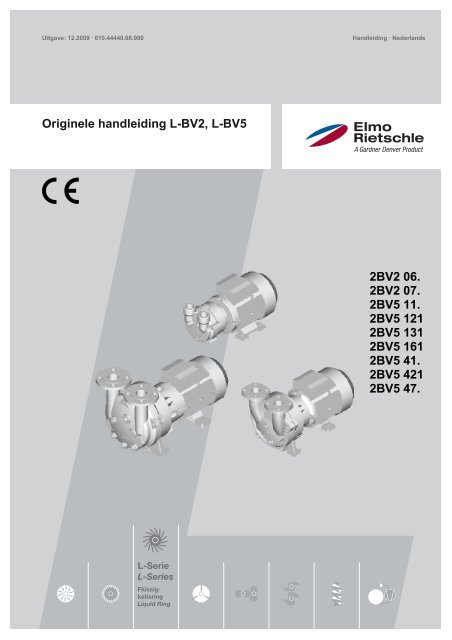 Originele handleiding L-BV2, L-BV5 2BV2 06 ... - Elmo Rietschle