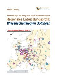 Regionales Entwicklungsprofil: Wissenschaftsregion Göttingen