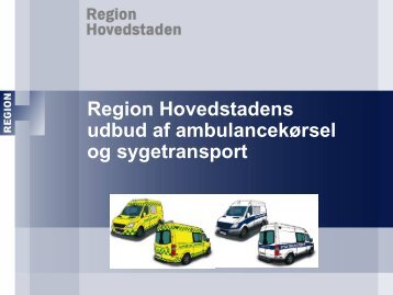 Udbud af ambulancekørsel og sygetransport i hovedpunkter (pdf