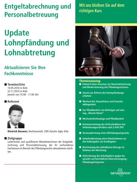 Update Lohnpfändung und Lohnabtretung - rehmnetz.de