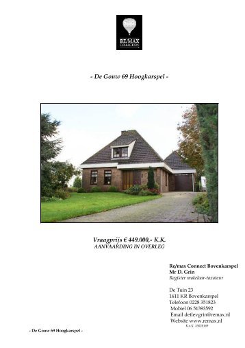 De Gouw 69 Hoogkarspel - RE/MAX Nederland