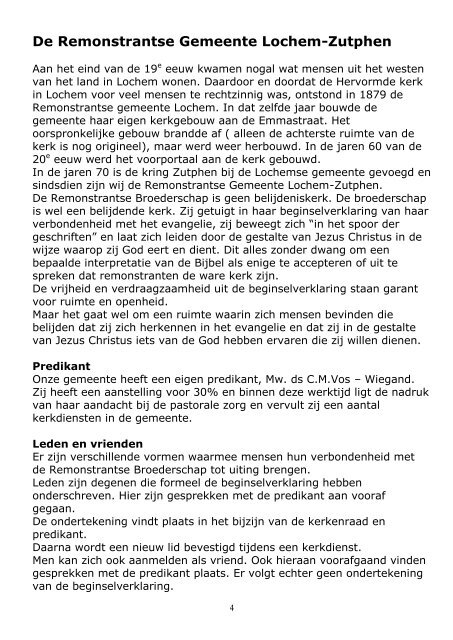 Jaarprogramma 2012-2013 - Remonstrantse Broederschap
