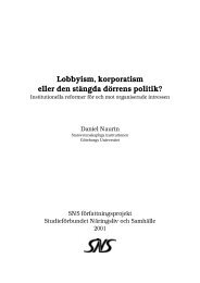 Lobbyism, korporatism eller den stängda dörrens politik?