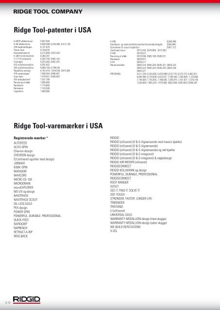 RIDGID.EU/NEW DIN KILDE TIL DE SENESTE ...