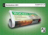 Mediadaten 2011 - Wochen-Kurier