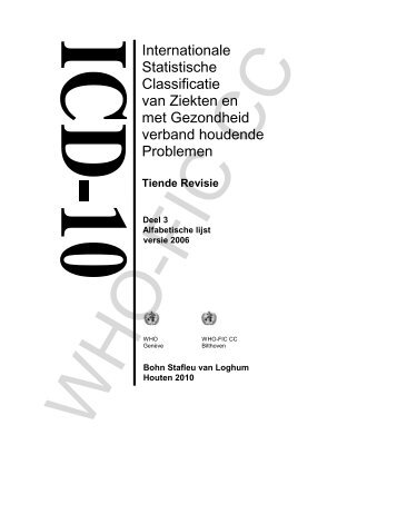 Internationale Statistische Classificatie van Ziekten en met ... - Rivm