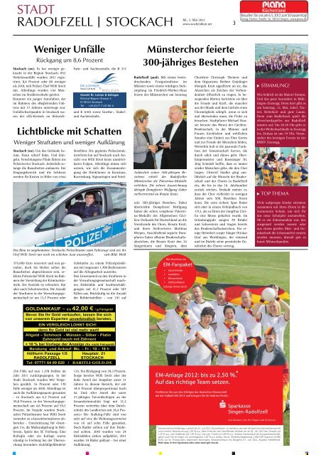 Ausgabe 18 / 2012 - Singener Wochenblatt