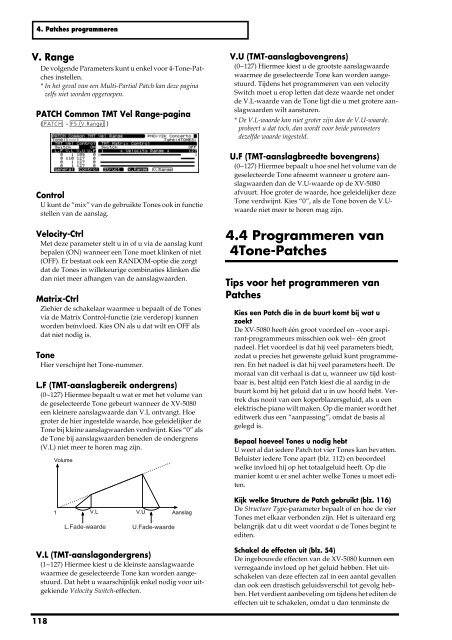 XV-5080 Gebruikers Handleiding - Roland