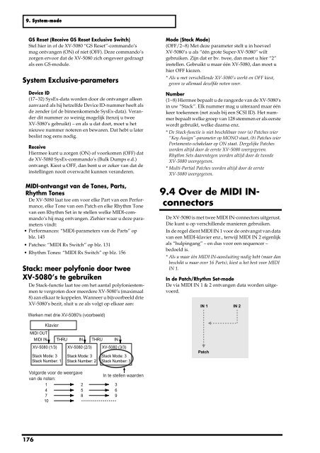 XV-5080 Gebruikers Handleiding - Roland