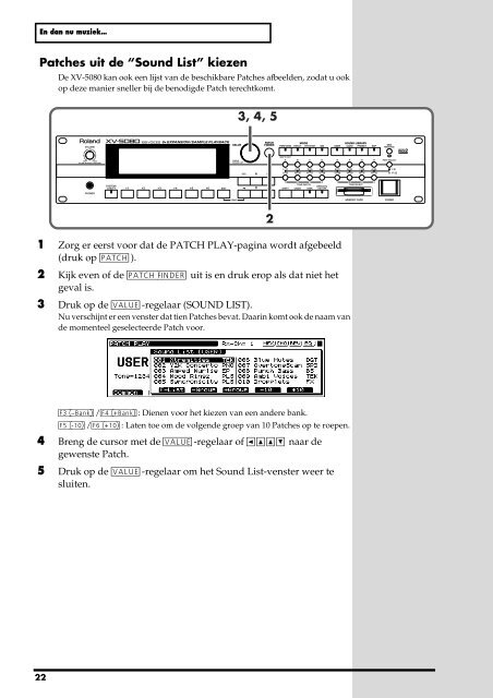 XV-5080 Gebruikers Handleiding - Roland