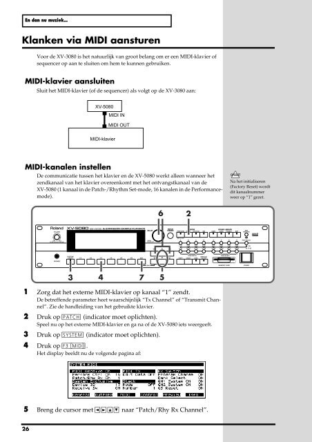 XV-5080 Gebruikers Handleiding - Roland