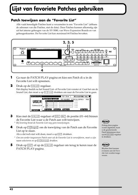 XV-5080 Gebruikers Handleiding - Roland