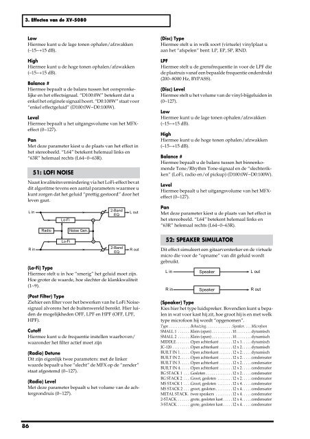 XV-5080 Gebruikers Handleiding - Roland