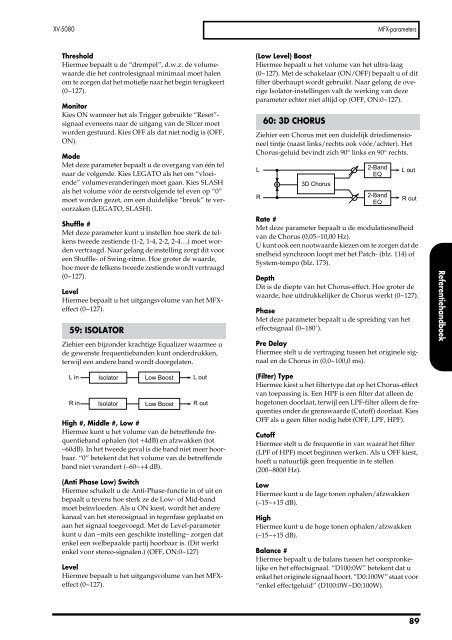 XV-5080 Gebruikers Handleiding - Roland