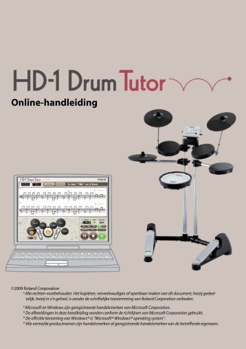 HD-1 Drum Tutor Manual NL - Roland