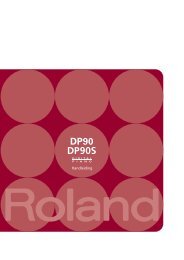 DP90(S) Handleiding - Roland