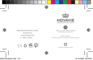 Manufactured by Novavie company Produced in EU www ...