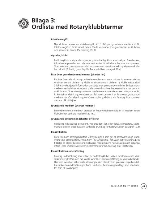 Så bildas en ny klubb - Rotary International