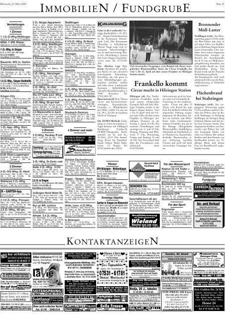 Ausgabe 12 / 2005 - Singener Wochenblatt