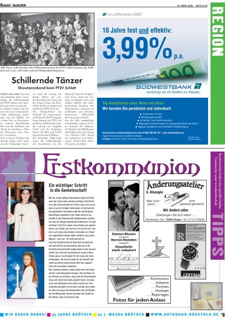 Ausgabe 12 / 2005 - Singener Wochenblatt
