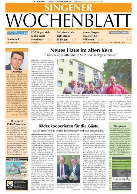 20 apr 2011 singener wochenblatt