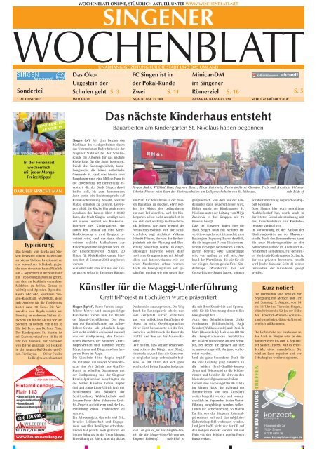 1 aug 2012 singener wochenblatt