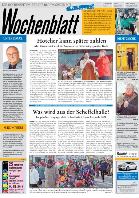 21. Feb. 2007 - Singener Wochenblatt