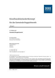 Einzelhandelskonzept - Gemeinde Ruppichteroth