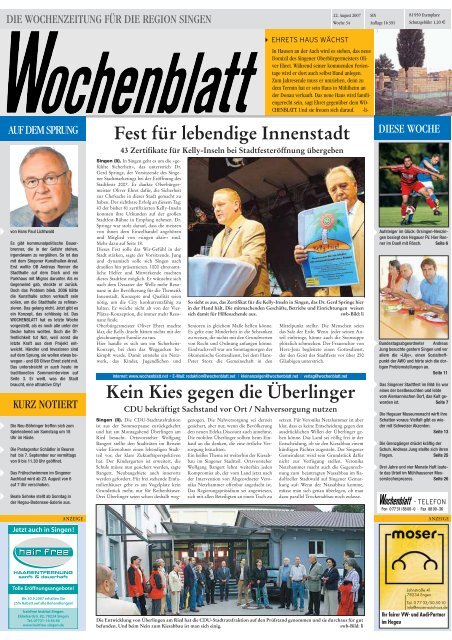 22. Aug. 2007 - Singener Wochenblatt