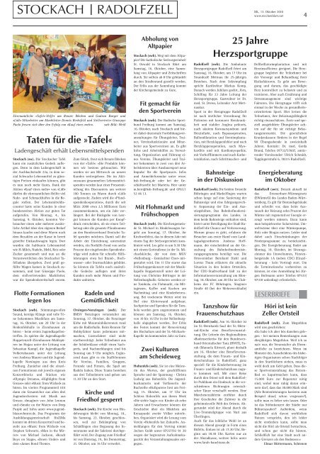 Ausgabe 41 / 2010 - Singener Wochenblatt