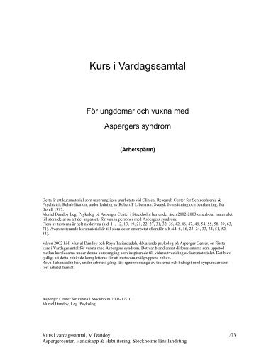 Kurs i Vardagssamtal - Habilitering