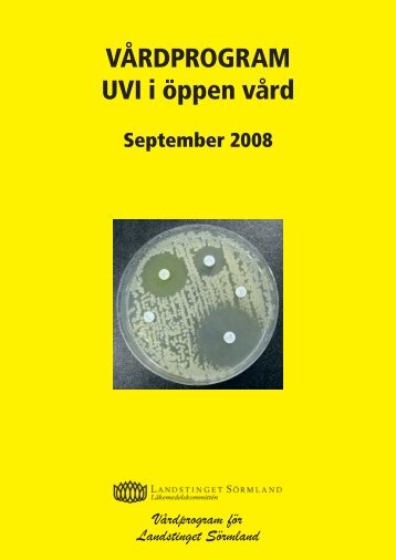Urinvägsinfektioner 2008 - Landstinget Sörmland