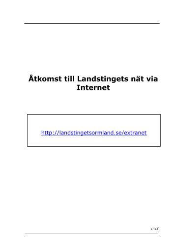 läs här - Landstinget Sörmland