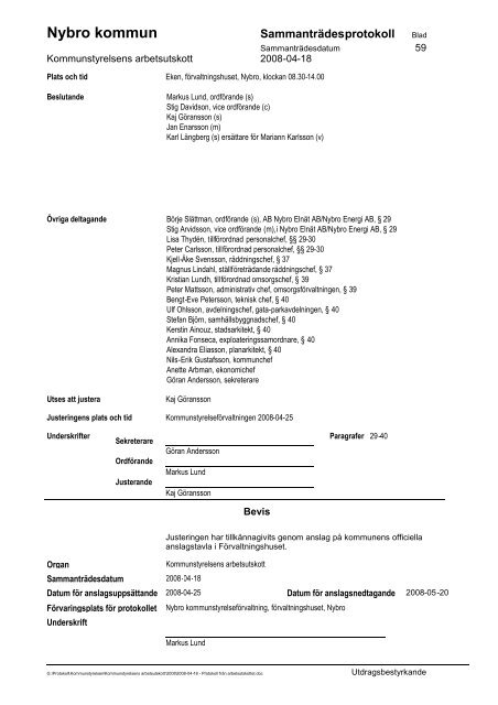 2008-04-18 - Protokoll från arbetsutskottet.pdf - Nybro kommun