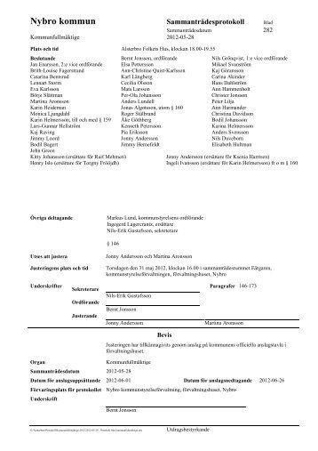 2012-05-28 - Protokoll från kommunfullmäktige.pdf - Nybro kommun