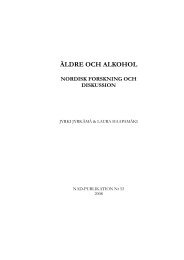 ÄLDRE OCH ALKOHOL - Nordens Välfärdscenter